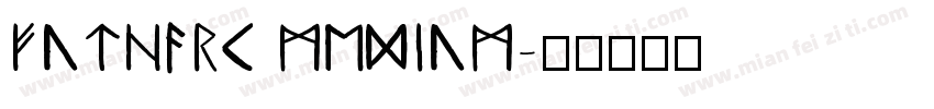 futhark Medium字体转换